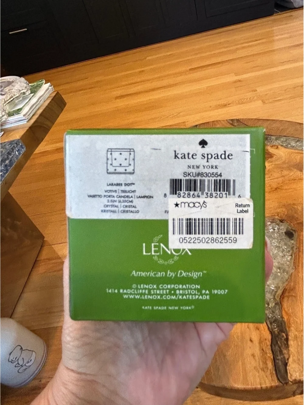 Kate Spade New York Lenox Polka Dot Glass Candle Holder